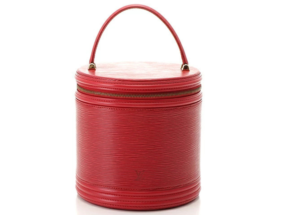 LOUIS VUITTON Vanity Bag Epi Cannes Castilian Red